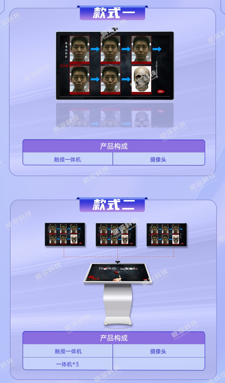 模拟吸毒面貌变化系统