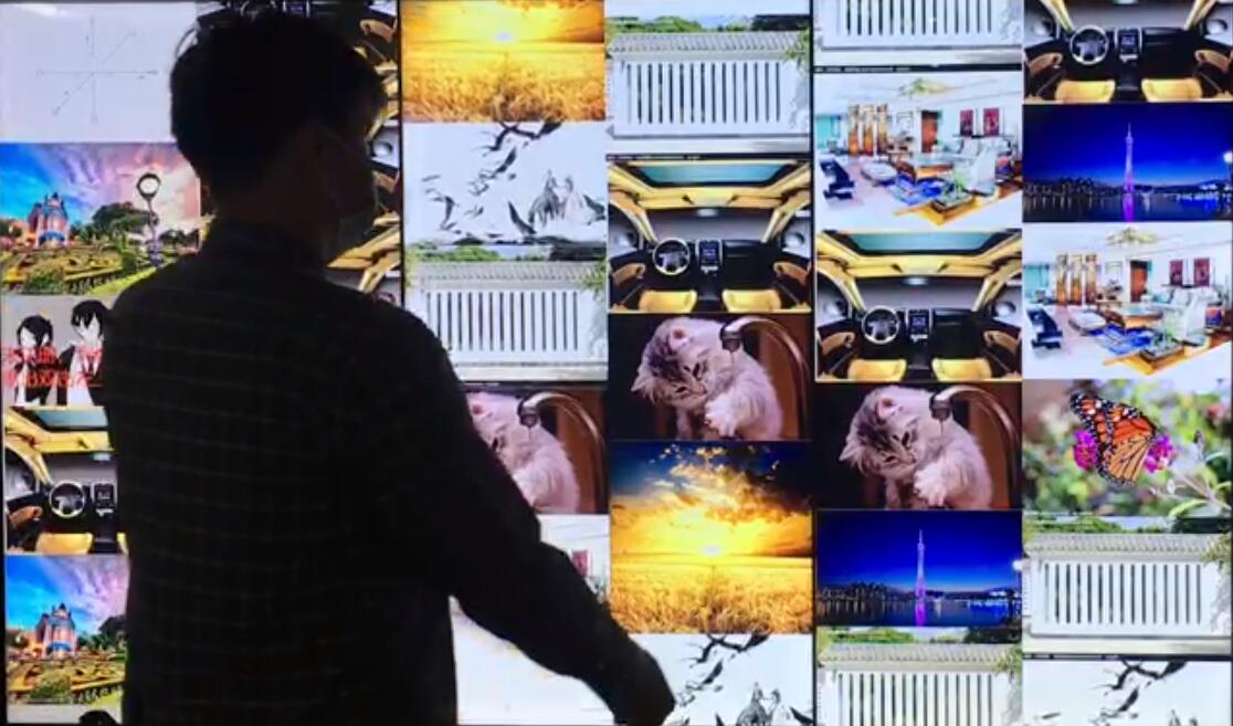 展厅互动3D照片墙系统