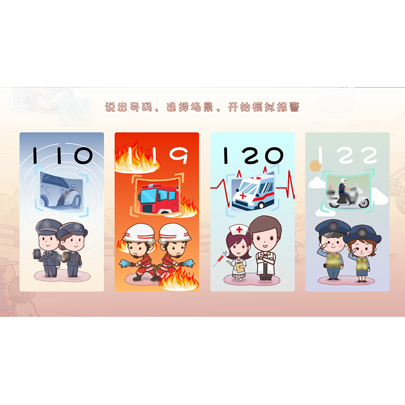 虚拟报警四合一体验系统