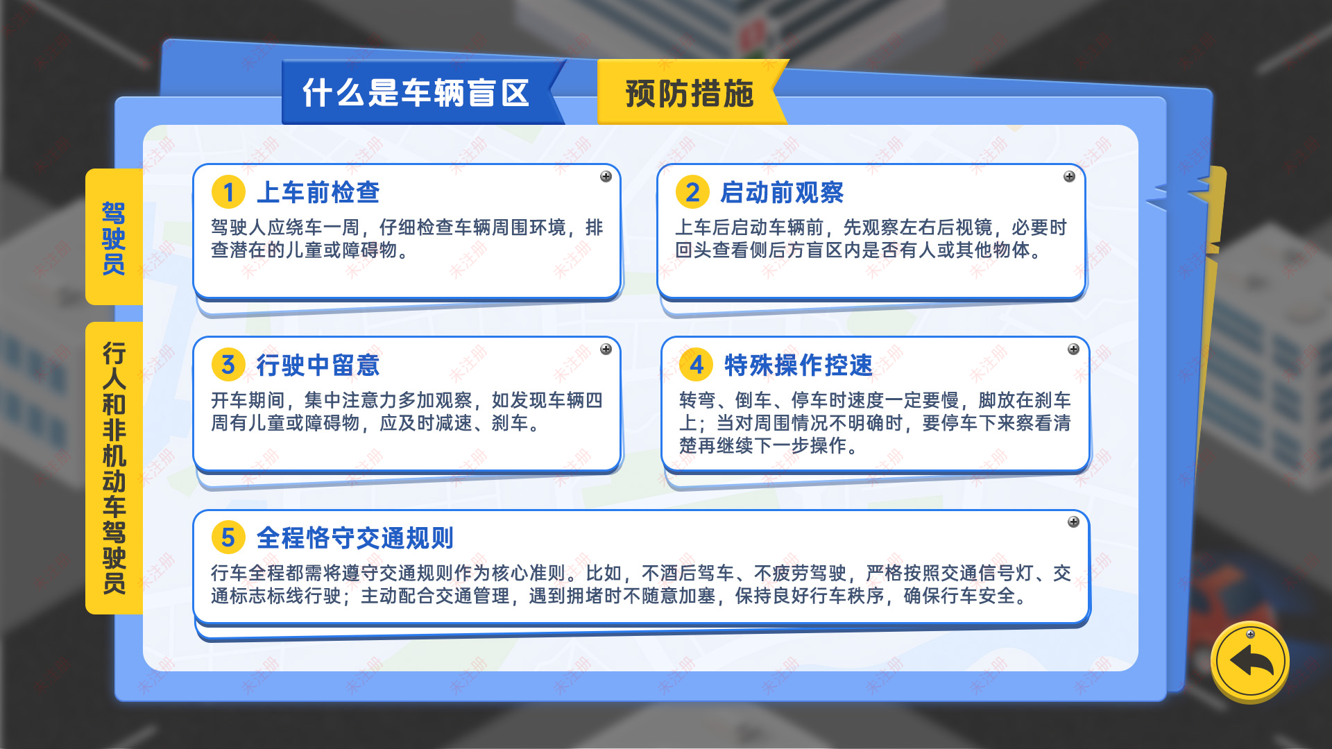 车辆盲区互动科普系统