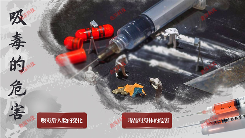 吸毒的危害模拟科普系统