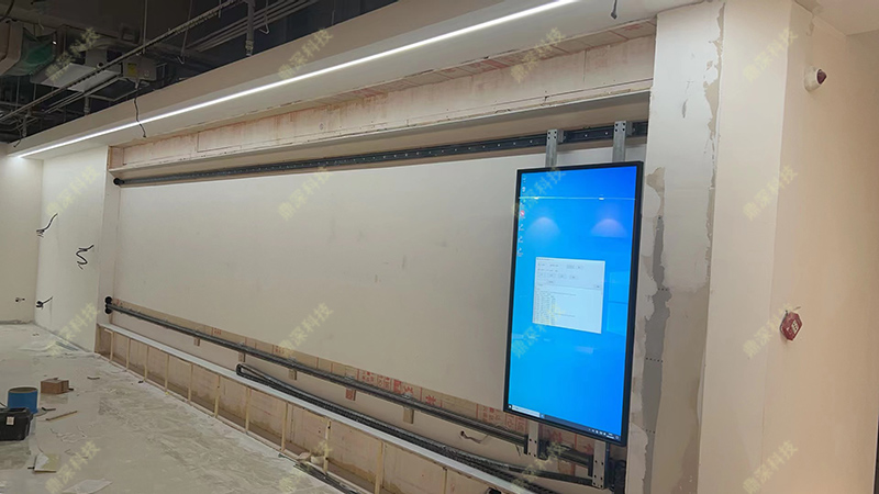 滑轨推拉体验屏系统