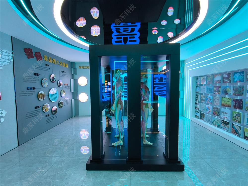 双面禁毒滑轨扫描互动系统
