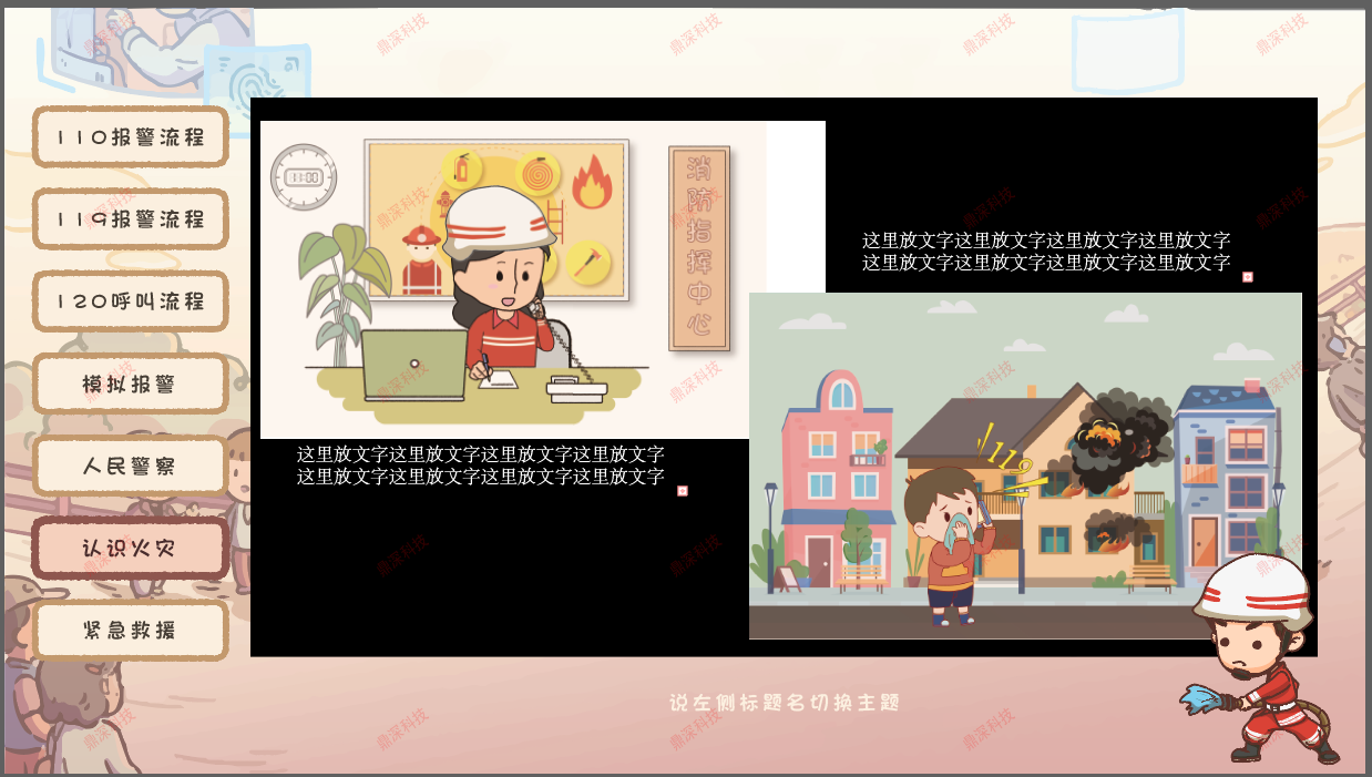 四合一模拟报警体验系统