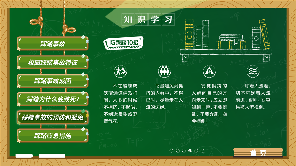 预防校园踩踏知识科普系统 校园防踩踏安全教育