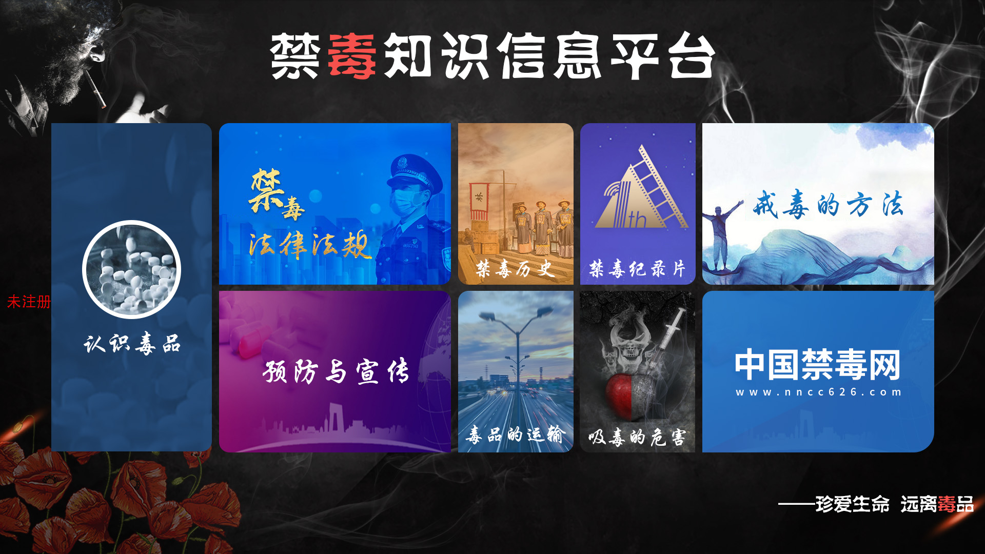 触摸禁毒知识学习系统 禁毒知识信息学习平台