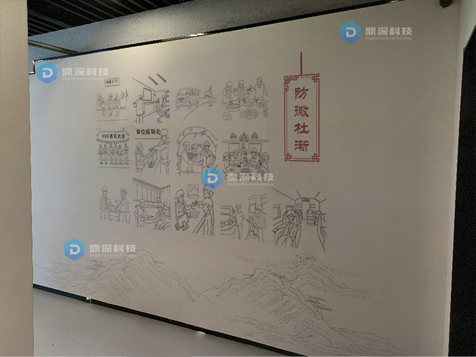 廉政警钟长鸣魔法墙 廉政展厅魔法墙体验系统