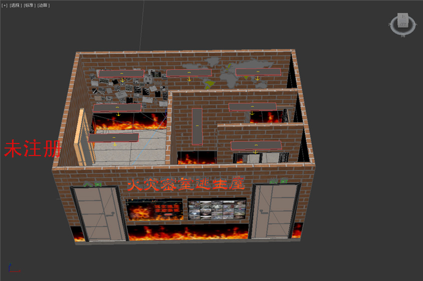 模拟烟雾逃生通道体验系统 消防安全教育展厅互