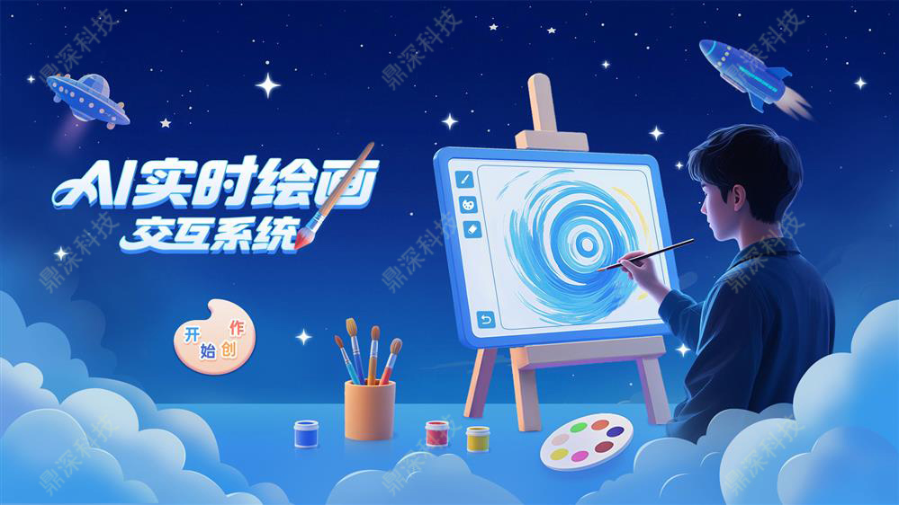 AI实时绘画交互系统-绘画互动体验设备