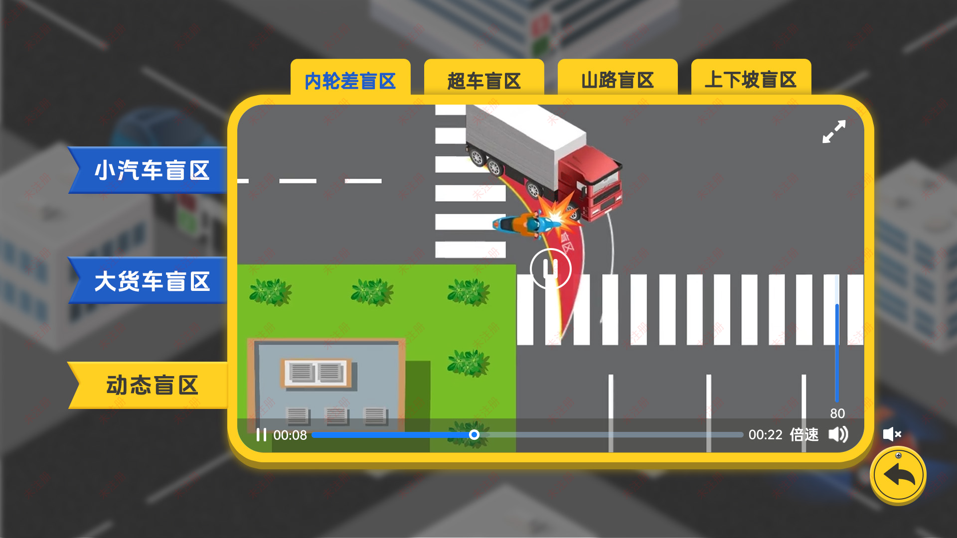 车辆盲区知识互动学习系统|交通安全展馆互动设