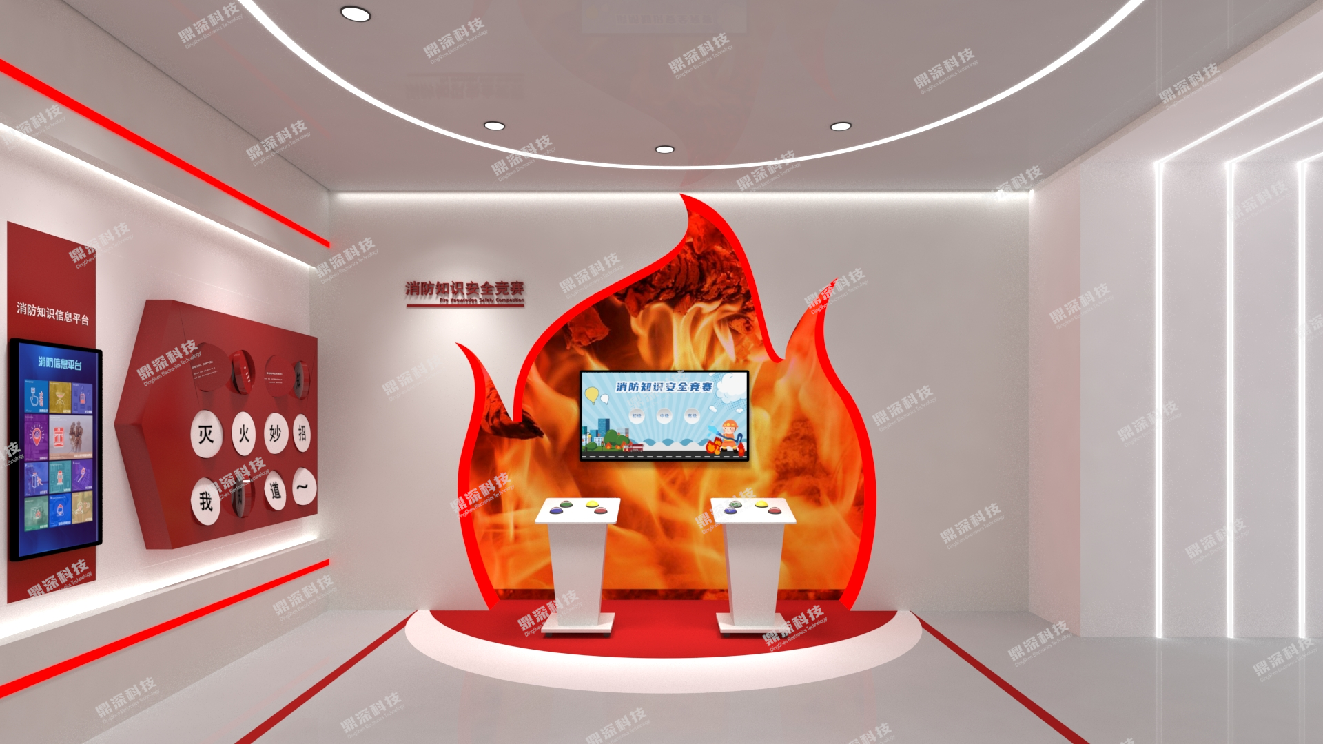 消防安全科普馆整馆设计-消防教育基地设备-消防